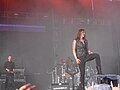 Satyricon performing live at the Costa de Fuego festival in Benicàssim in July 2012