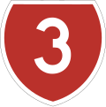 State Highway 3 marker