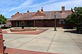 Depot and fountain