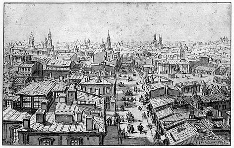 Panorama of Bucharest, 1868