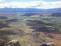 Vista del valle desde una montaña.