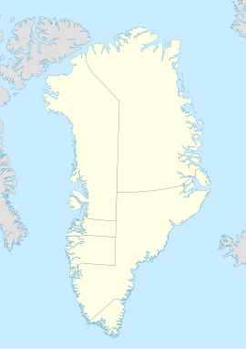 Poloha obce v Grónsku