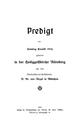 Predigt am Sonntag Exaudi 1912