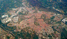 Pamplona van boven gezien