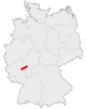 Location of Taunus in Germany