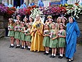 Image 13Lady of Cornwall and flower girls at the 2007 Gorseth (Penzance) (from Culture of Cornwall)
