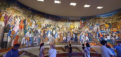 Mural Retablo de la independencia en el Castillo de Chapultepec