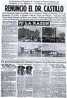 Заголовок газети про Революції 1943 року