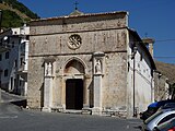 Ang pangunahing simbahan ng Mahal na Ina ng Grasya (Santa Maria delle Grazie) sa sentrong Cocullo.