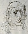 Self-Portrait 1493. pen on paper medium QS:P186,Q165447;P186,Q11472,P518,Q861259 , Metropolitan Museum of Art