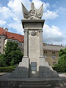 Monumento a la reunión de las fuerzas aliadas, en Torgau, Alemania..