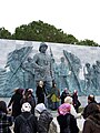 One of the war memorials