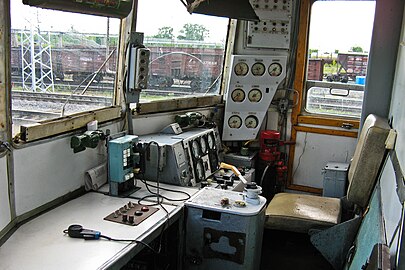 Common view of a driver's cabin