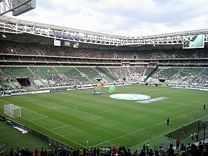 Freundschaftsspiel zwischen Palmeiras und den New York Red Bulls im Allianz Parque im Januar 2015