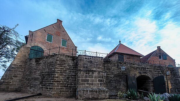 Fort Zeelandia view from the 'Waterkant in Paramaribo. Photographer: ApintiGamelan