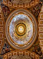 The mosaic decoration of this small dome shows the Blessed Virgin Mary in Heaven.