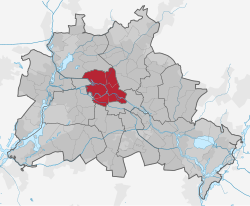 Distretto di Mitte - Localizzazione