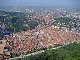 Vy över Brașov i september 2006