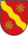 Zwei Rosetten im Wappen des Landkreises Warendorf, Deutschland