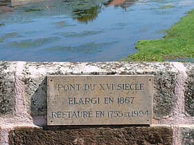 Plaque commémorative du pont.