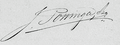 Handtekening Johannes Pottinga (1831-1922)