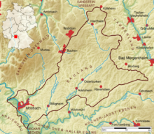 Carte physique de la région