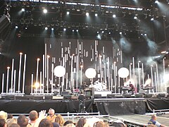 Keane's stage at the Isle of Wight Festival 2007.JPG