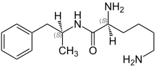 An image of the lisdexamfetamine compound