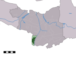 Lage von Sas van Gent in der Gemeinde Terneuzen
