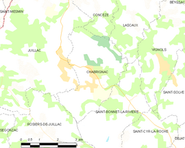 Mapa obce Chabrignac