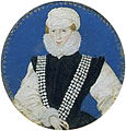 Miniatuurportret van Mary Dudley Lady Sidney, hofdame aan het hof van Elizabeth I en moeder van de schrijver Mary Sidney (ca. 1575)