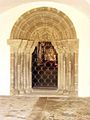 Románský portál kostela sv. Jana Křtitele v Měříně