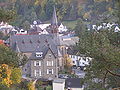 Schmitten Kirche, vom Wiegerfelsen aus fotografiert