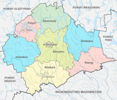 Plan powiatu szczycieńskiego