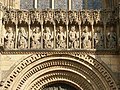 Fragment fasady katedry w Lincoln
