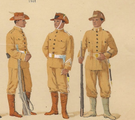 Regimiento de cazadores en 1908-1910.