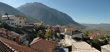 Blick auf die Ortschaft Konitsa