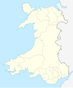 Cwm på en karta över Wales