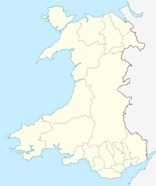 Mapa konturowa Walii