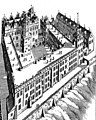 Rycina z 1652, która posłużyła jako wzorzec przy odbudowie Zamku Książąt Pomorskich w Szczecinie ze zniszczeń II wojny światowej[2]