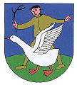 Redendes Wappen auch in Gänserndorf, Niederösterreich