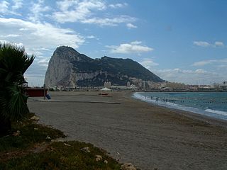 Gibraltar seen from La Linea.