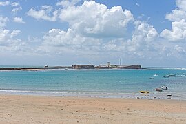 Cádiz Castillo de San Sebastián from Avenida Duque de Nájera.jpg