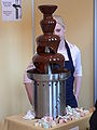 Chocolate fountain - chocolade-fontein.be - Choco-Laté chocolate fair, Brugge 2007, Belgium