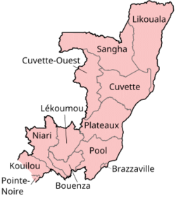 Regio's vaan Congo-Brazzaville