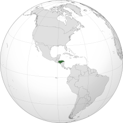 Location of Хондурас
