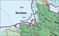 Ausschnitt Nordsee und Marschland