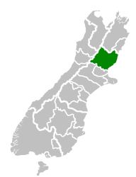 Distretto di Hurunui – Mappa