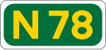 N78 road shield}}