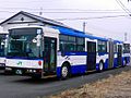 JR東日本総合研修センター送迎用のボルボ連接バス O520-98001